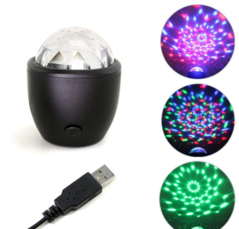 Discobal discobol disco lamp bol bal led verlichting feest RGB mini