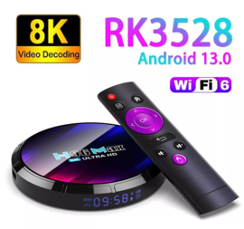 Mediaspeler android 13 4GB 32GB smart tv iptv box +5G 4K H96