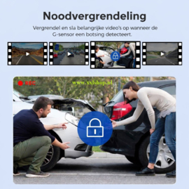 4K dashcam dashboardcamera WIFI nachtzicht + camera