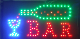 Bar drank cafe LED bord lamp verlichting lichtbak reclamebord #A2