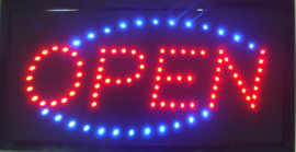 OPEN LED bord lamp verlichting lichtbak reclamebord #C2