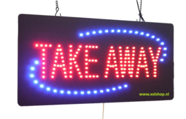 Take away afhalen LED bord lamp verlichting lichtbak reclame #takeaway