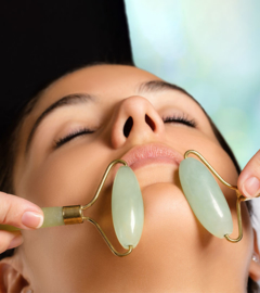 Jade roller gezichtsroller skin gym massage gezicht jaderoller PREMIUM + DOOS