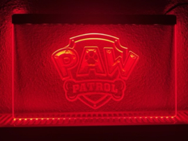 Paw patrol pawpatrol neon bord lamp LED verlichting *BLAUW*
