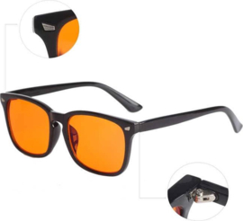 Nacht bril nachtbril blauw licht filter auto autobril oranje
