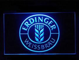 Erdinger neon bord lamp LED cafe verlichting reclame lichtbak