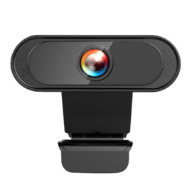 Webcam 1080p laptop USB microfoon PC FullHD *zwart*