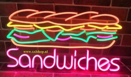 Sandwich NEON sign bord led lichtbord verlichting lamp XXL