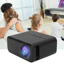 Mini beamer projector Full HD LED HDMI VGA USB SD 1080P *ZWART*