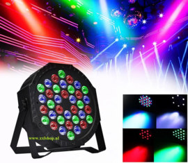 Par led discolamp disco lamp RGB verlichting DMX 36W + Afst.