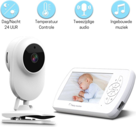 Wifi babyfoon camera baby foon monitor + 4.3 inch scherm