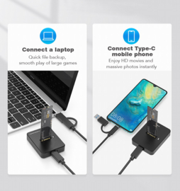 Docking station M.2 SSD SATA dockingstation USB 3.0 hardeschijf
