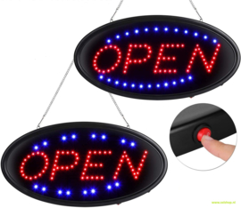 OPEN LED bord rond lamp verlichting lichtbak reclame #rond