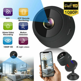 Wifi mini camera magneet magnetisch FULLHD + APP *zwart*