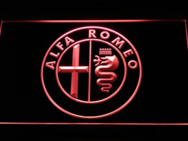 Alfa romeo neon bord lamp LED  verlichting reclame lichtbak