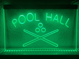 Pool hall poolen neon bord lamp LED cafe verlichting reclame lichtbak