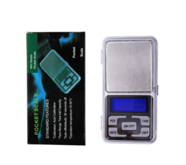 Mini precisie digitale pocketscale weegschaal 0,1 t/m 1000 gram LCD 0,1