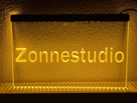 Zonnestudio neon bord lamp LED verlichting reclame lichtbak