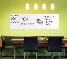 Krijtbord bord sticker muursticker deur whiteboard + KRIJT 45x200CM *WIT*