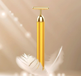 24K gold goud gezichtsmassage roller jade beauty pulse jaderoller