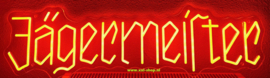 Jagermeister neon sign bord LED lichtbord verlichting lamp reclame XXL