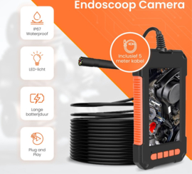 Endoscoop inspectie camera inspectiecamera FULLHD + LED + scherm *5M*