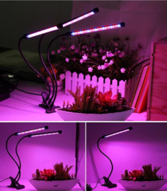 LED kweeklamp kweek groei bloei lamp planten + timer *2x arm*