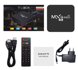 MXQ PRO android 12 tv box mediaspeler IPTV +5G 2/16GB smart 2024
