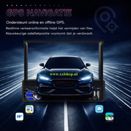 Klapscherm Carplay 1 DIN autoradio NAVIGATIE  Wifi Android 15