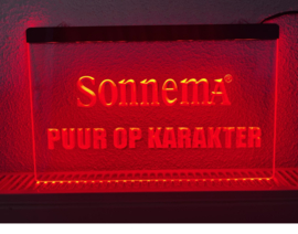 Sonnema neon bord lamp LED verlichting reclame lichtbak bier #1 XL *40x30cm*