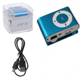MP3 speler mini shuffle formaat micro sd sport + clip *8 kleuren*