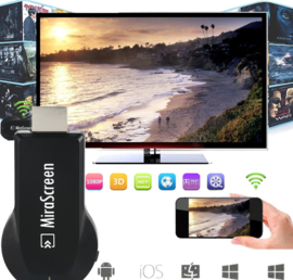 Mirascreen smart tv wifi mediaspeler (ezcast chromecast apple tv miracast vervanger)