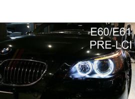 Angel eyes BMW M5 E39 E60 E61 X5 LED wit xenon 5 serie koplamp lci