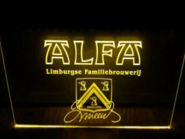 Alfa neon bord lamp LED cafe verlichting reclame lichtbak