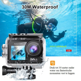 5K actioncamera sport action camera gopro 12 13 EIS touch *zwart*