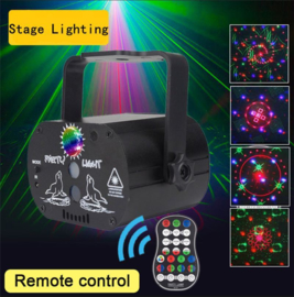 Discolamp discobal discoverlichting verlichting laser stroboscoop *60 patronen*
