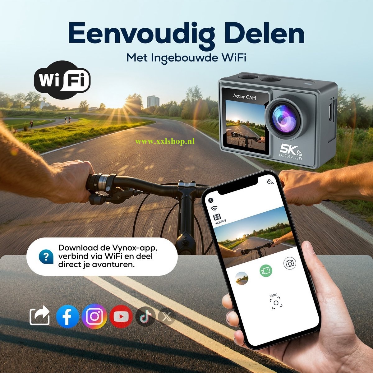 5K actioncamera action camera pro go 12 13 EIS touchscreen *grijs*