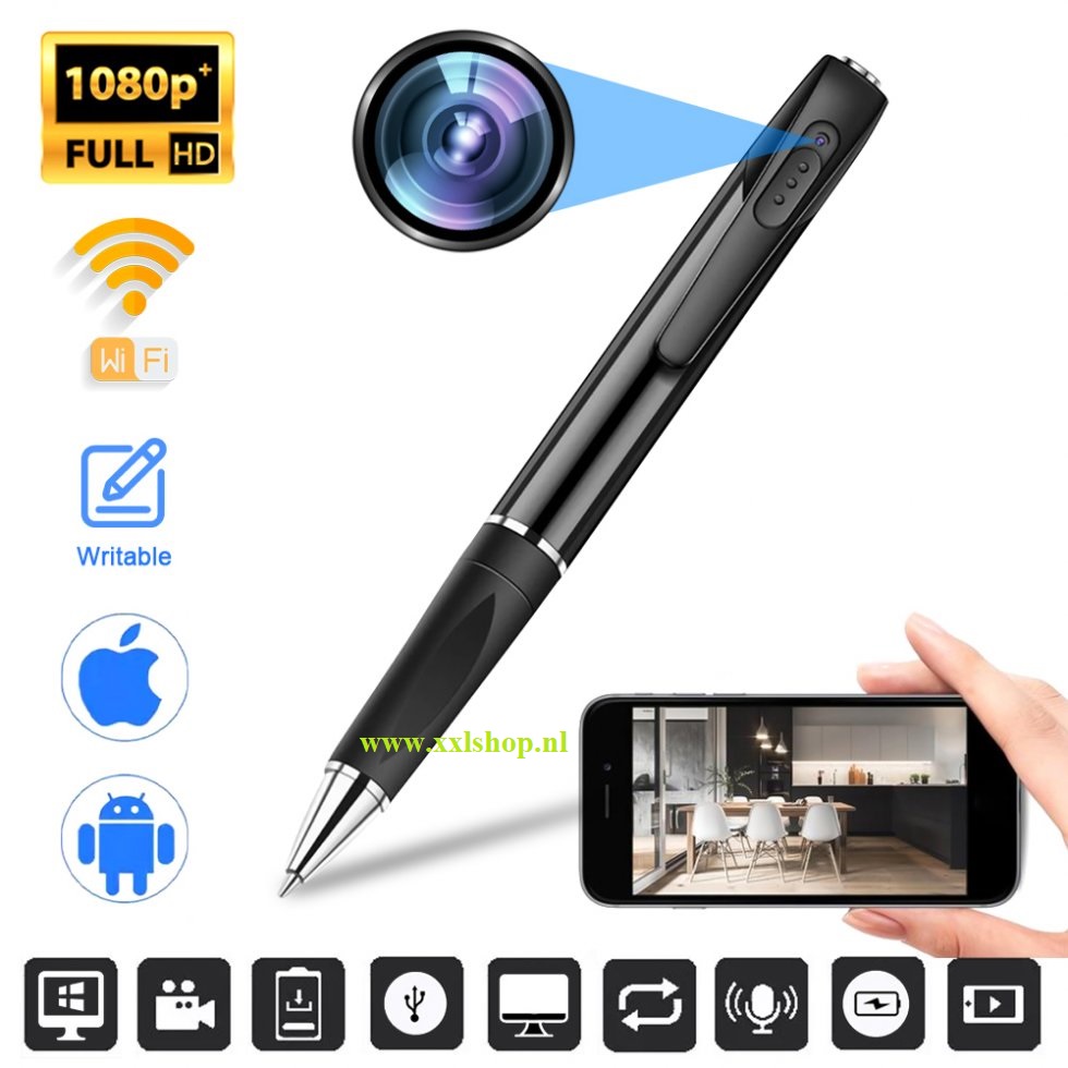 Spy pen spionage verborgen camera audio video FULLHD + WIFI