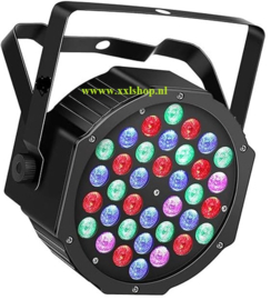 Par led discolamp disco lamp RGB verlichting DMX 36W + Afst.