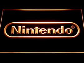 Nintendo game neon bord lamp LED verlichting reclame lichtbak *rood*