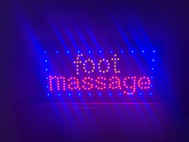 Foot voet Massage LED bord verlichting lichtbak reclamebord #D