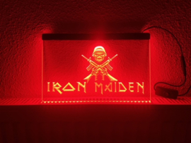 Iron maiden neon bord lamp LED verlichting reclame lichtbak