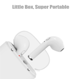 Bluetooth in-ear oortjes in ear oordopjes i7s *3 kleuren* + laadbox