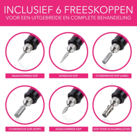 Nagelfrees nagel frees manicure pedicure elektrische vijl *roze*