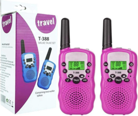 Walkie talkie walkietalkie portofoon kinderen 5KM *2 stuks* roze