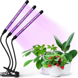 LED kweeklamp kweek groei bloei lamp planten + timer *3x arm*