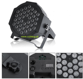 Par led discolamp disco lamp RGB verlichting DMX 36W + Afst.