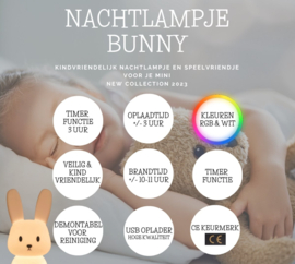 Konijn nachtlamp kinderen kinderkamer LED lamp nijntje *TOUCH*