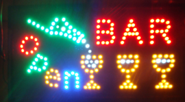 Bar drank cafe LED bord lamp verlichting lichtbak reclamebord #bar
