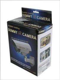 Dummy beveiligingscamera nep camera buiten outdoor LED *zilver*